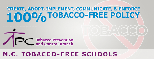 Placeholder banner graphic for N.C. Tobacco Free Schools